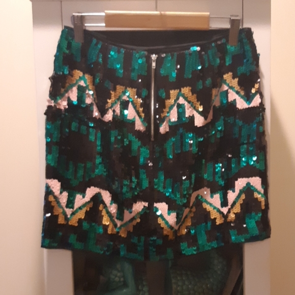 H&M Aztec Sequin Skirt - Picture 2 of 5